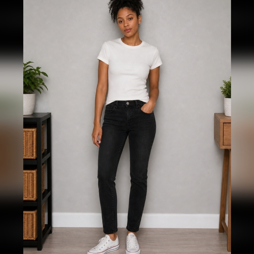 GAP Easy Leggings Black Faded Jeans 30R